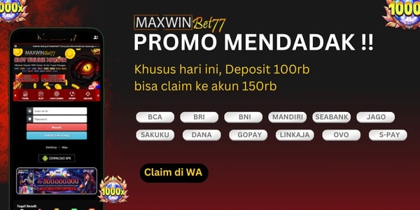 BONUS DEPOSIT 50% MENDADAK 